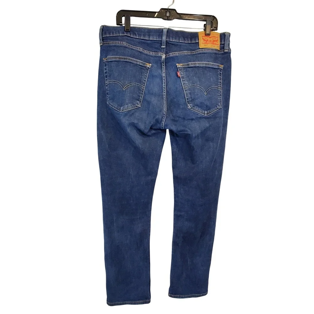 Levis 514 Straight Fit Jeans Mens 36x34 Blue Denim 00514-1325 Indigo